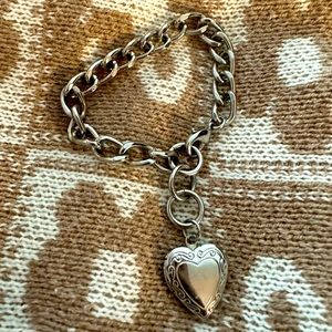 Stainless steel locket bracelet